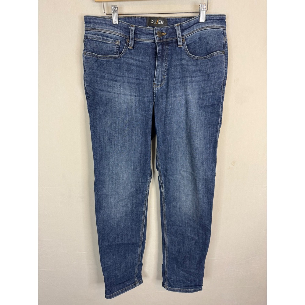 DU/ER Fireside Fleece Lined Jeans Mens 33x30 L2X‎ Slim Fit Blue High Stretch